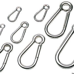 Carbine hooks made of mirror polished AISI 316 SS
