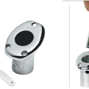 Flush recessed flagstaff socket