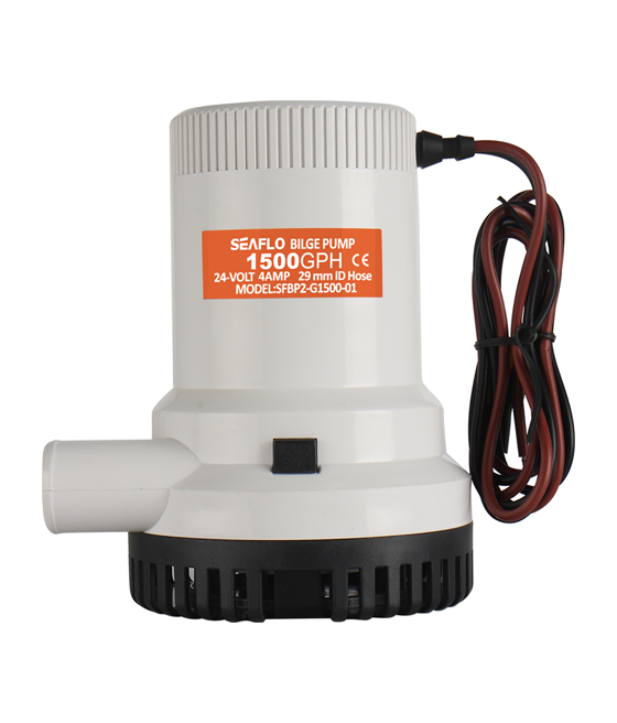 Model -SFBP2-G1500-01 -01 Series 1500GPH Seaflo Bilge Pump