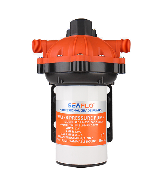 Model -SFDPA2-050-060-51 NEW-DC Diaphragm Pumps (Short) 115v Seaflo
