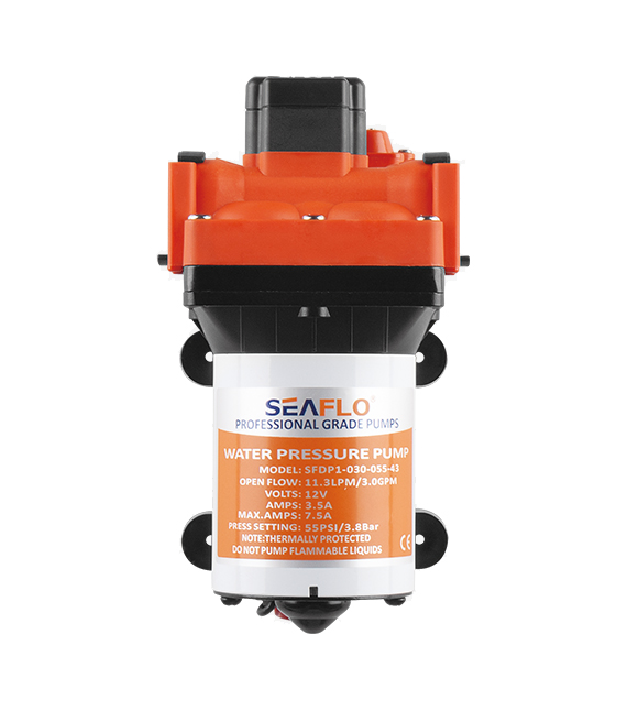 Model -SFDPA2-030-055-43-DC Diaphragm Pump (Self-priming pump, silent booster pump) 220v Seaflo